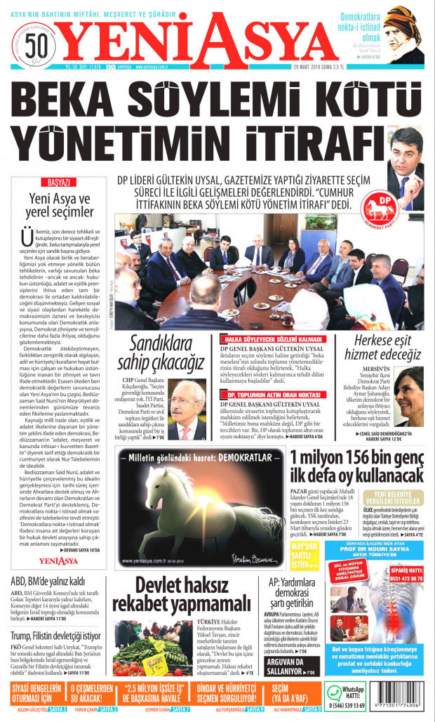 Yeni Asya'cılar oylarını hangi partiye vereceklerini açıkladı - Resim : 1