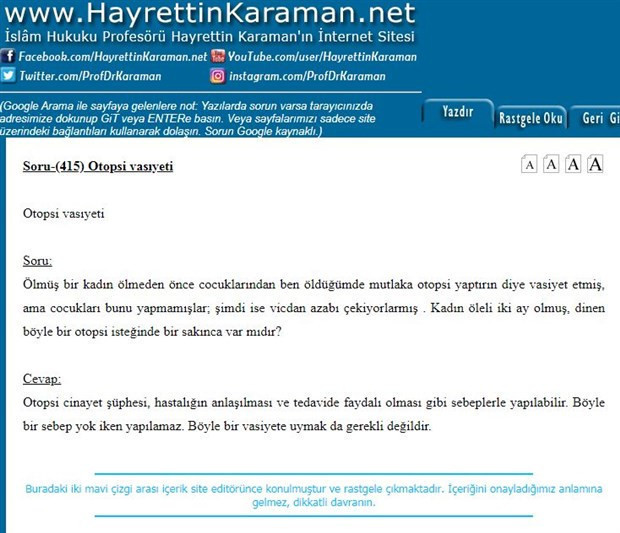 Hayrettin Karaman, skandal Alevi ‘fetva’sını sildi - Resim : 1