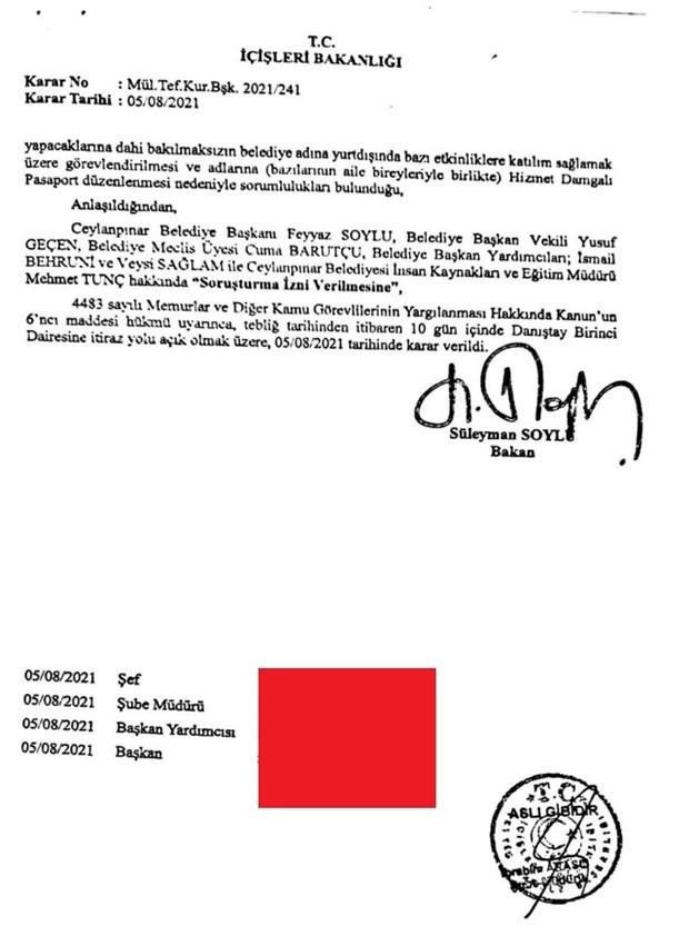 CHP’li Tanal paylaştı: İçişleri Bakanı Soylu’dan AKP’li belediye hakkında soruşturma izni - Resim : 1