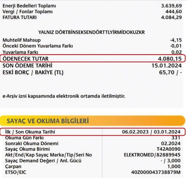 11 ay sonra ortaya çıktı… Deprem günü sayaç okundu - Resim : 1