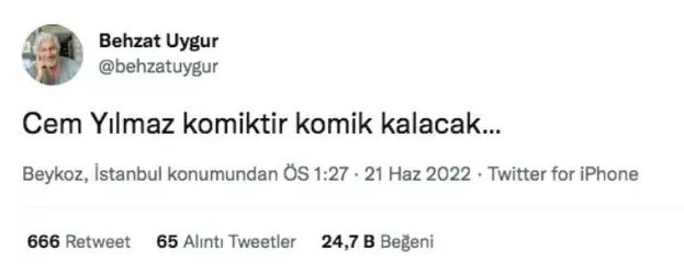 Bahçeli'nin 'Haddini aşmıştır' dediği Cem Yılmaz'a ünlülerden destek yağdı! - Resim : 2