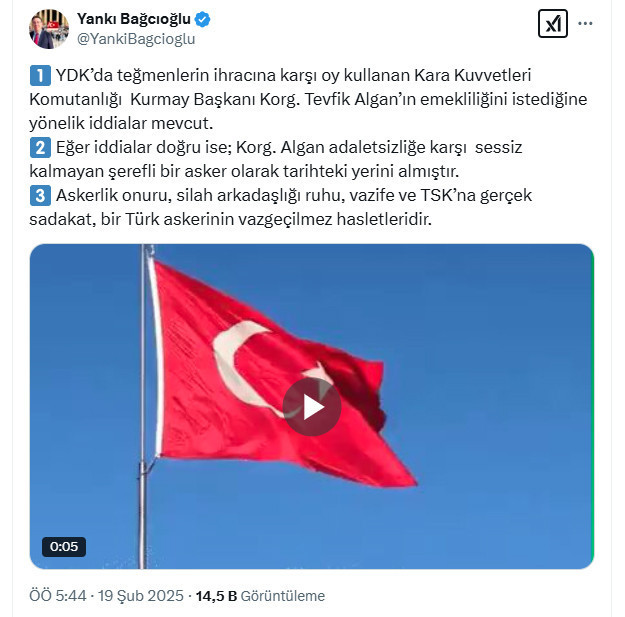 Teğmenlerin ihracına karşı çıkmıştı... Korgeneral Tevfik Algan emekliliğini mi istedi? - Resim : 1