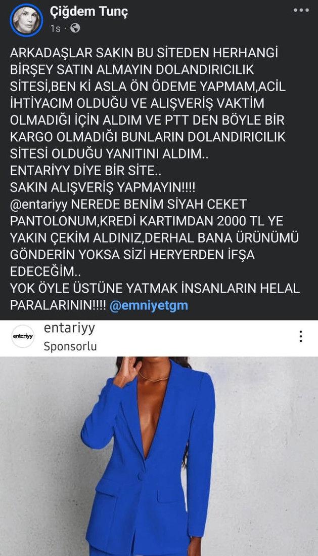 Çiğdem Tunç alışveriş tuzağına düştü! Mağdur oldu, uyardı! - Resim : 1