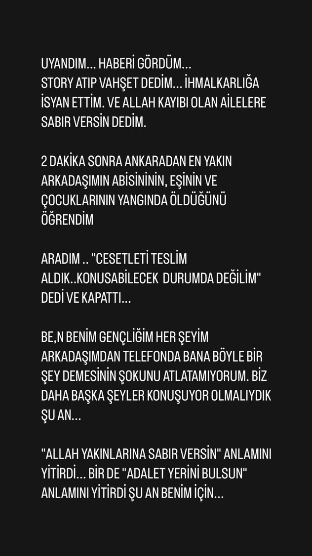 Bolu'daki yangında ünlü oyuncunun acı kaybı! İhmalkarlığa isyan etti - Resim : 1