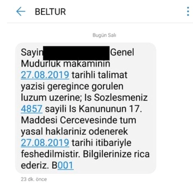 İBB'de 175 kişinin işine kısa mesajla son verildi - Resim : 1