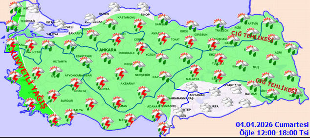 Meteoroloji saat verdi! 21 kent için "sarı" alarm - Resim : 1