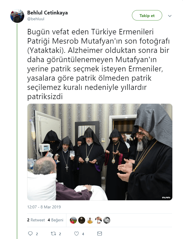 Patrik Mesrob Mutafyan hayatını kaybetti! - Resim : 1