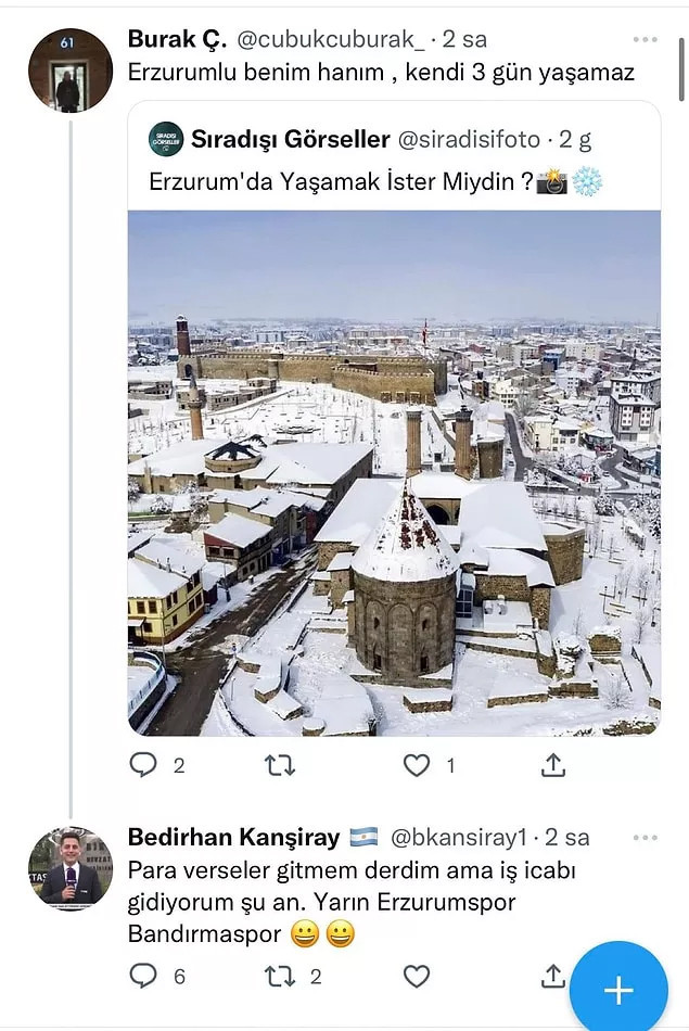 Erzurum paylaşımı BeIN Sports muhabirinin başını yaktı! - Resim : 1