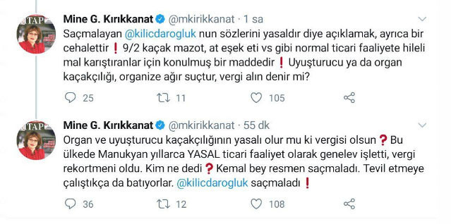 Mine Kırıkkanat Kemal Kılıçdaroğlu'na isyan etti: Aklını mı yitirdi? - Resim : 1