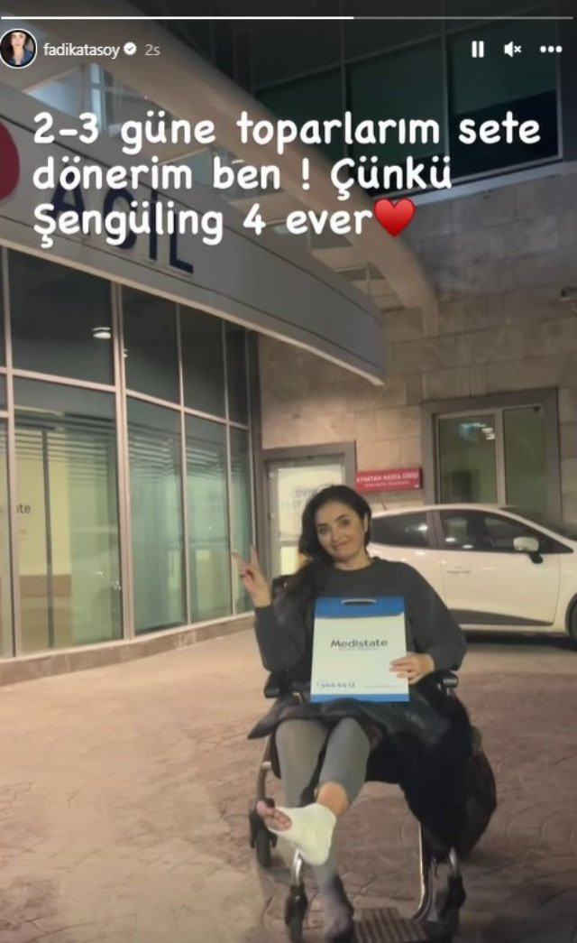 Fadik Sevin Atasoy sette kaza geçirdi - Resim : 1