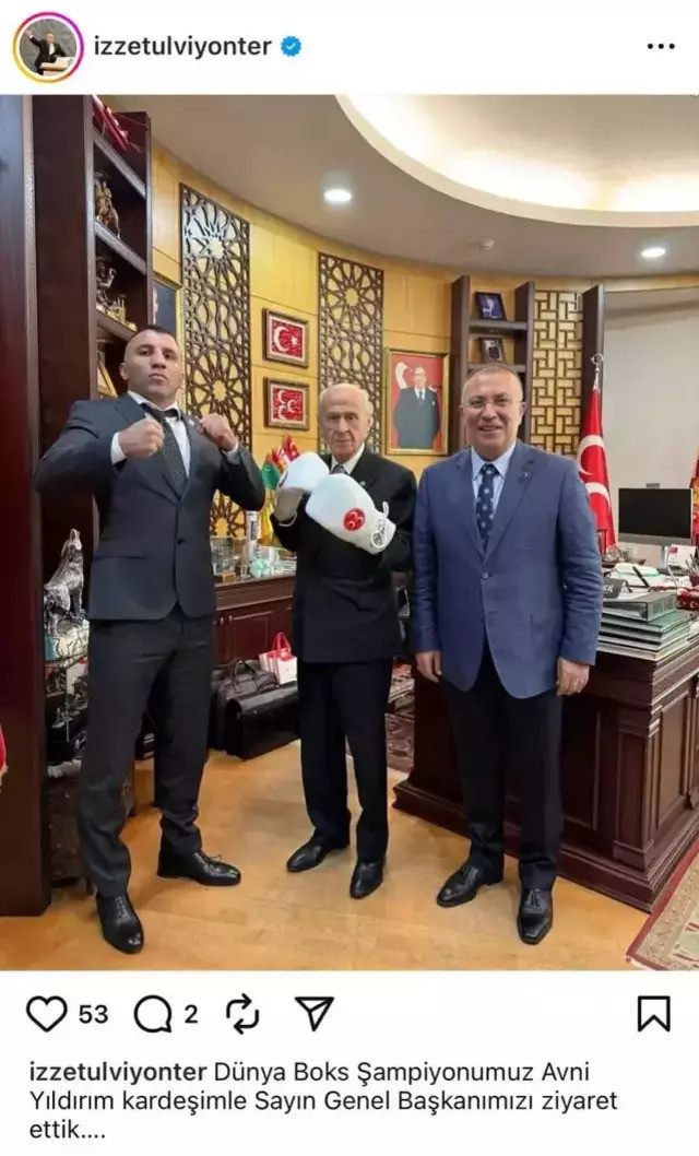 Bahçeli boks eldivenlerini taktı, gardını aldı - Resim : 1