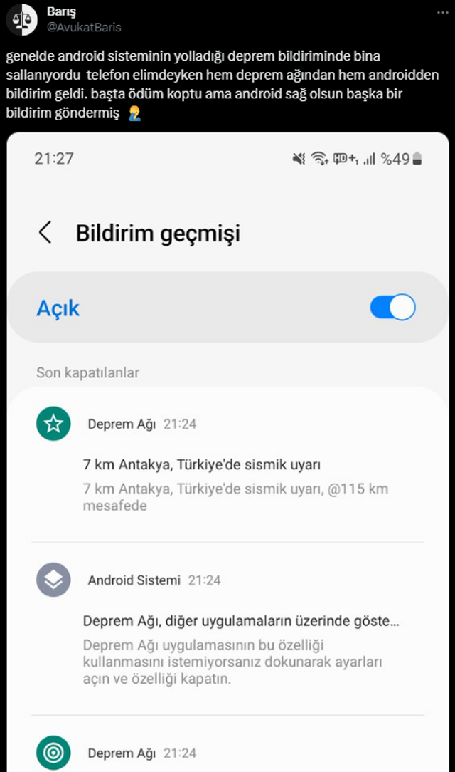 Hatay'da deprem! Birçok ilde de hissedildi - Resim : 3