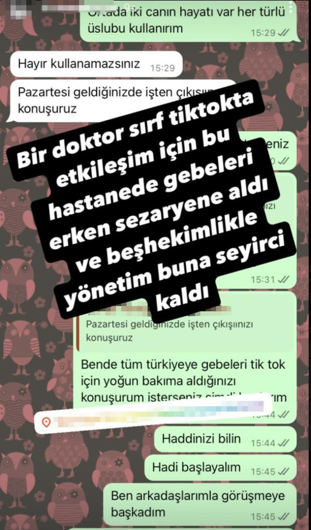 Özel hastanede etkileşim için gebelere erken doğum! Doktor çalıştığı hastaneyi ifşa etti - Resim : 2