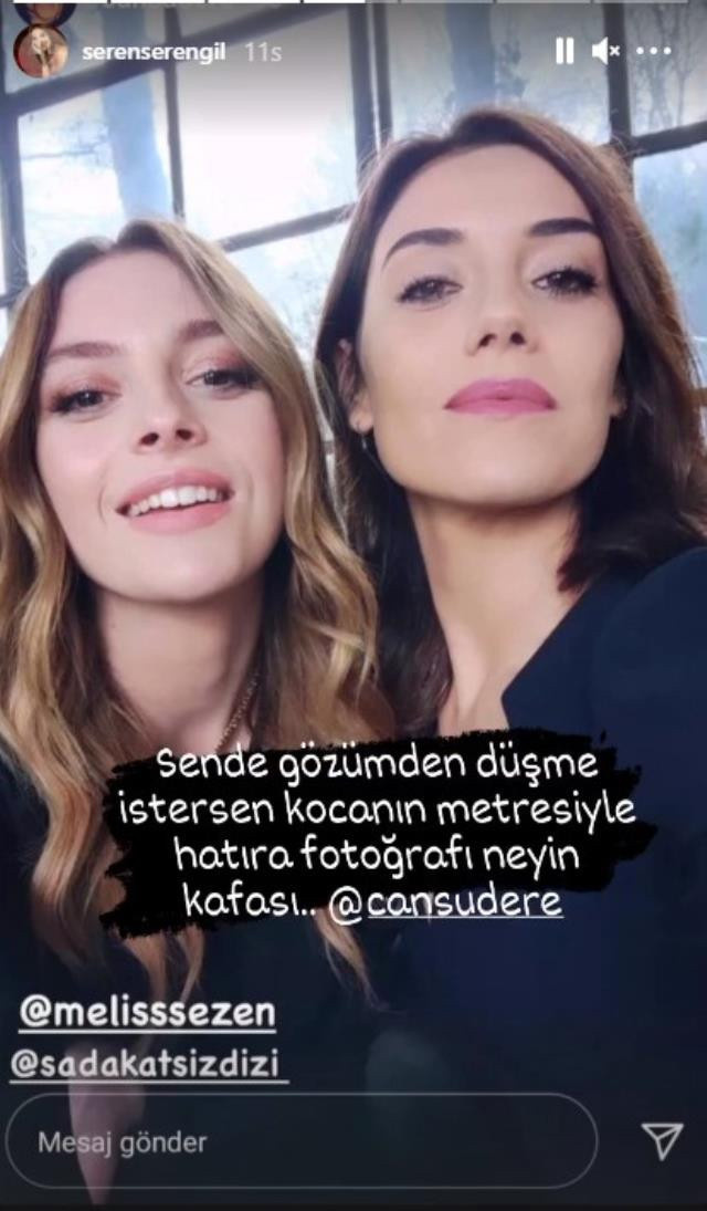 Cansu Dere'nin Sadakatsiz pozuna kızmıştı! Seren Serengil'e olay yanıt! - Resim : 1