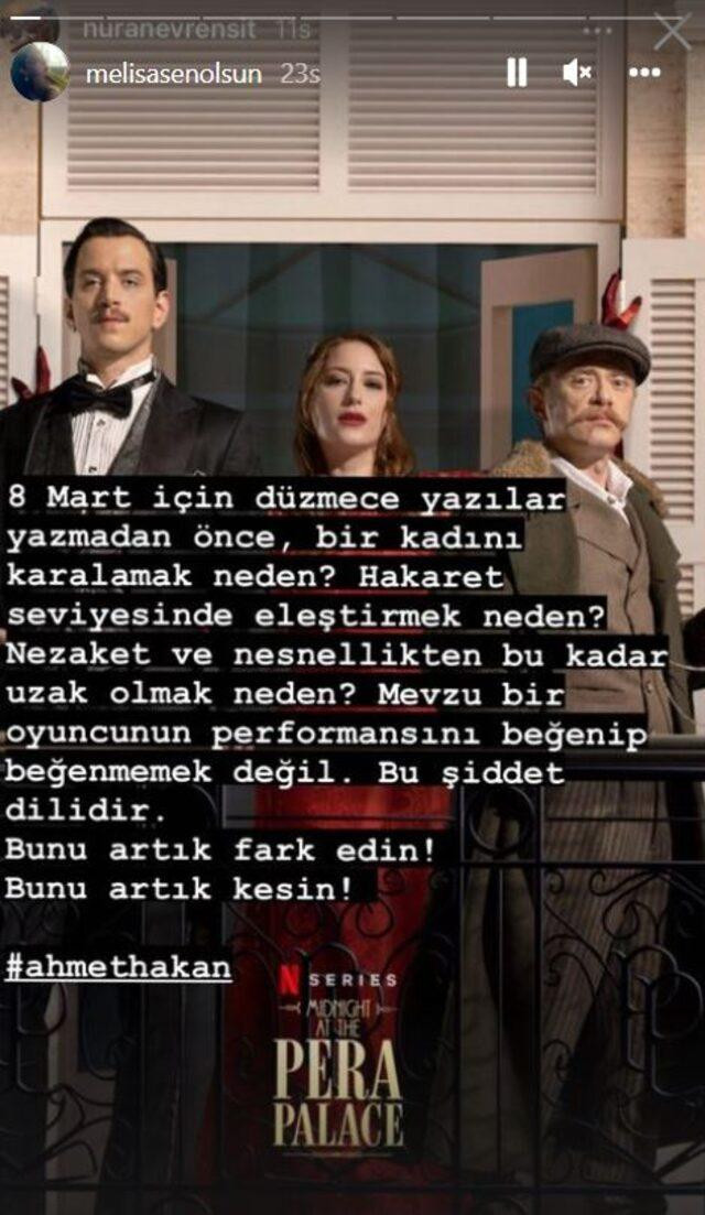 Melisa Şenolsun'dan Ahmet Hakan'a tepki: 8 Mart için düzmece... - Resim : 1