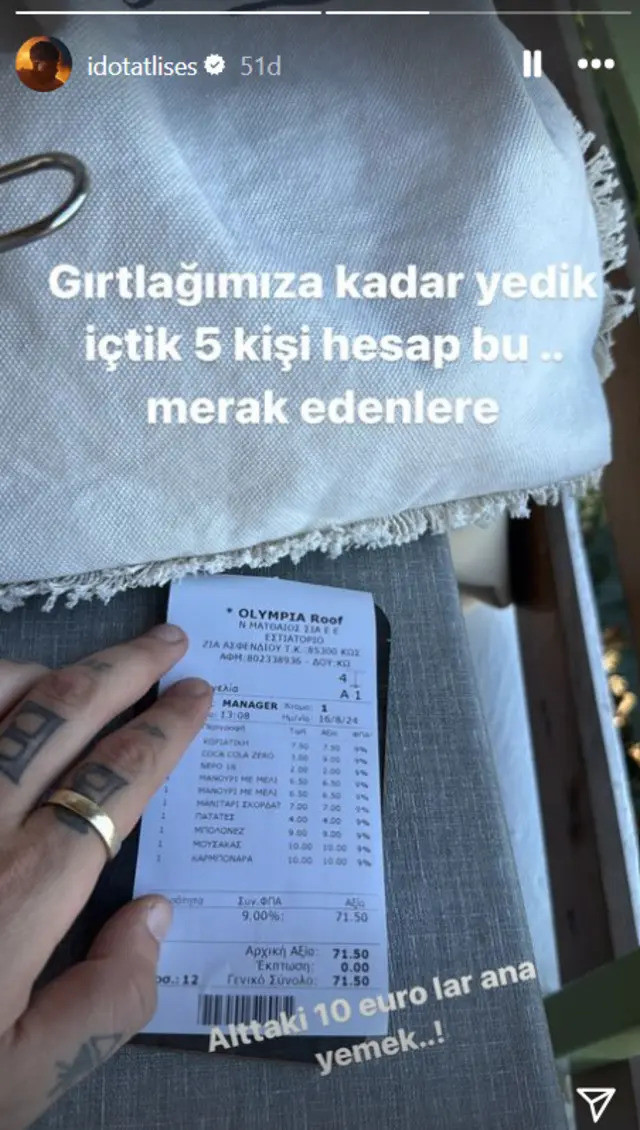 Komşuya gittiler, 5 kişilik hesabı paylaştı: "Gırtlağımıza kadar yedik" - Resim : 1