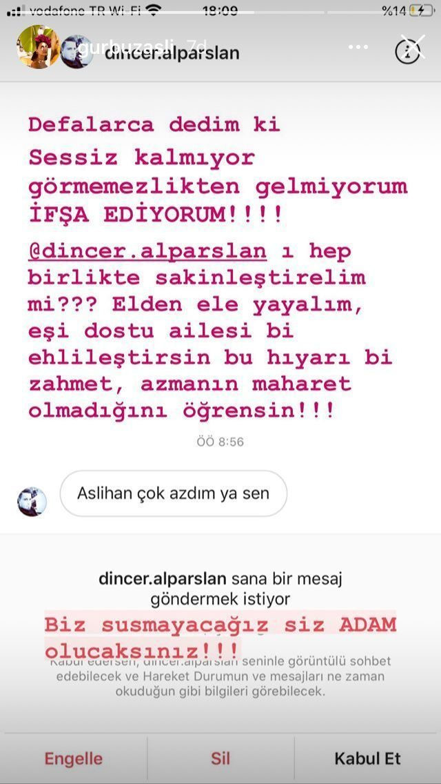 Aslıhan Gürbüz çirkin mesajı ifşa etti! 'Azmanın maharet...' - Resim : 1