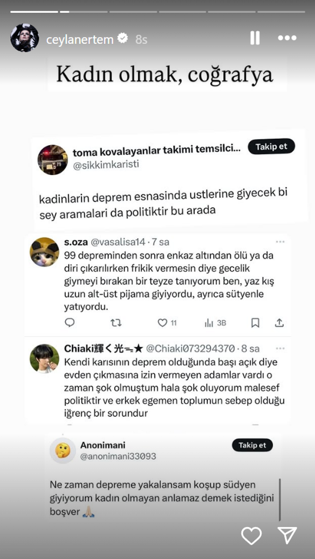 Ceylan Ertem'den şaşkına çeviren deprem anısı! 'Şortla kaçanların yüzüne tükürüldü' - Resim : 1