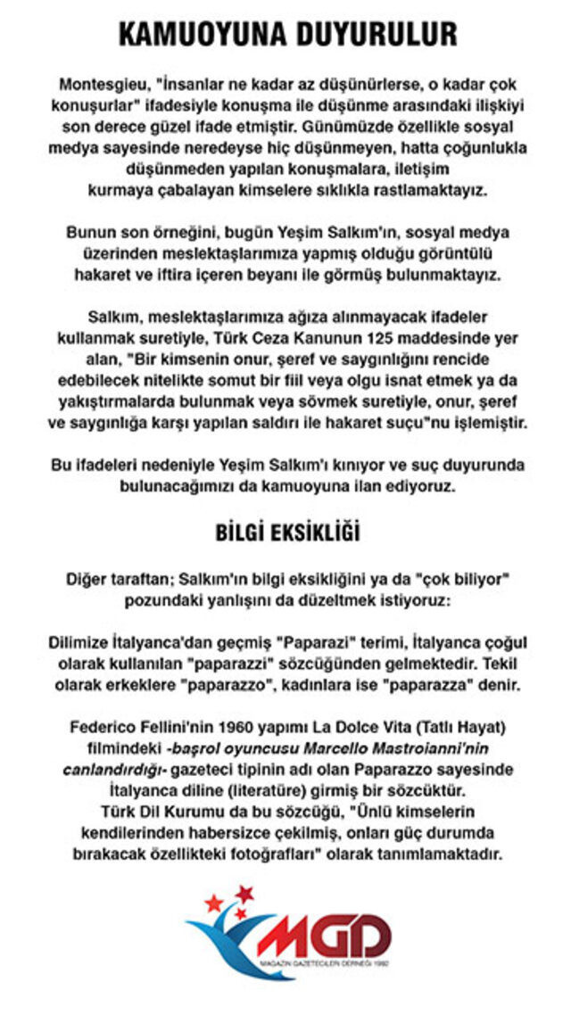 Yeşim Salkım'dan 2. Sayfa sunucularına hakaret dolu sözler! 'Kan emici, b.k böcekleri' - Resim : 1
