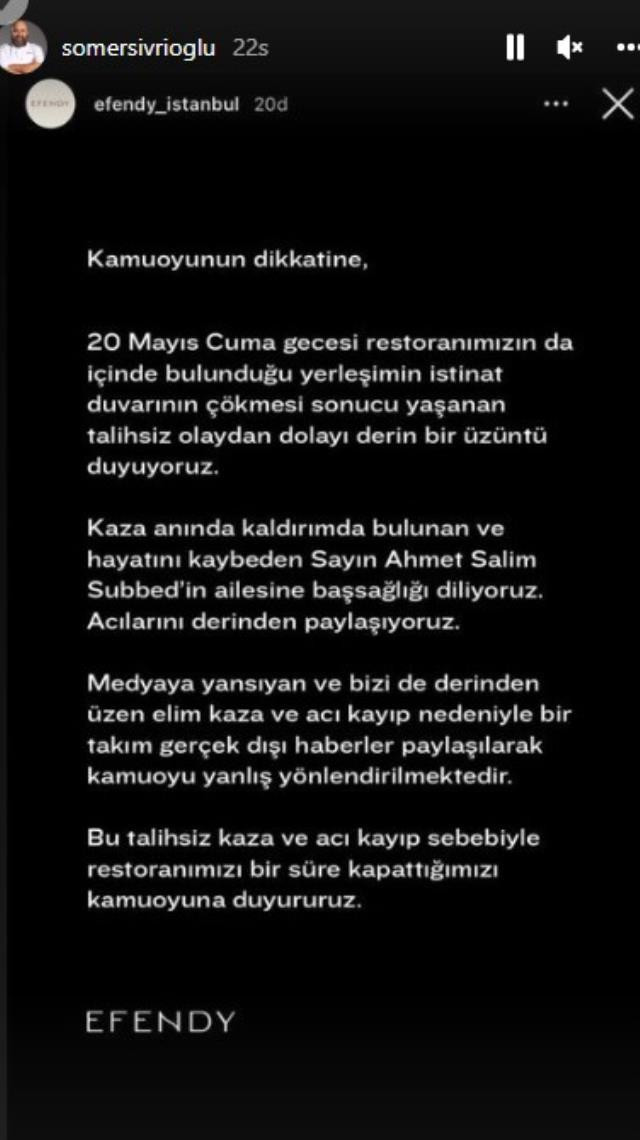Somer Sivrioğlu'nun restoranında şoke eden kaza! Eski diplomat öldü; ünlü şeften flaş karar! - Resim : 2