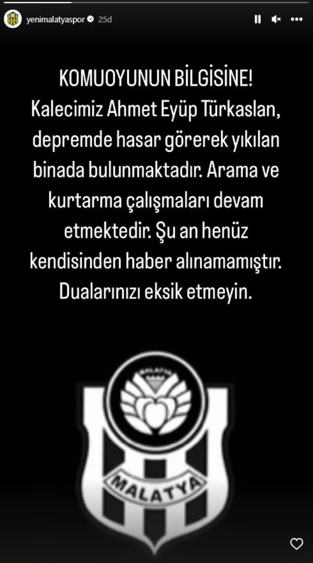 Yeni Malatyaspor kalecisi enkaz altında kaldı - Resim : 2