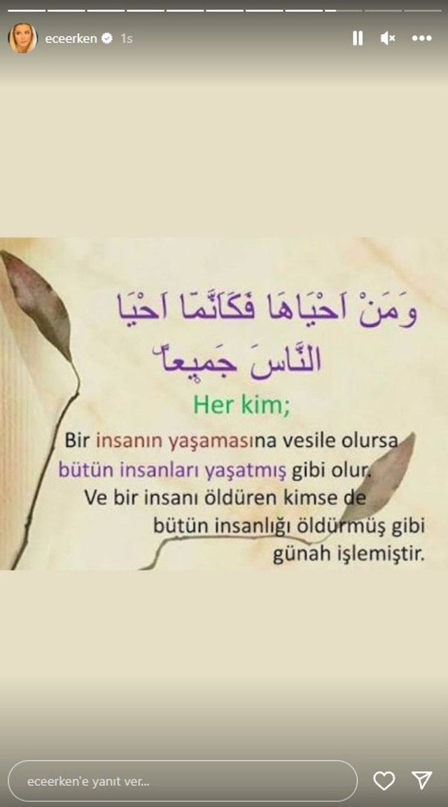 Eşinin katiline verilen cezanın ardından Ece Erken'den peş peşe paylaşımlar - Resim : 3