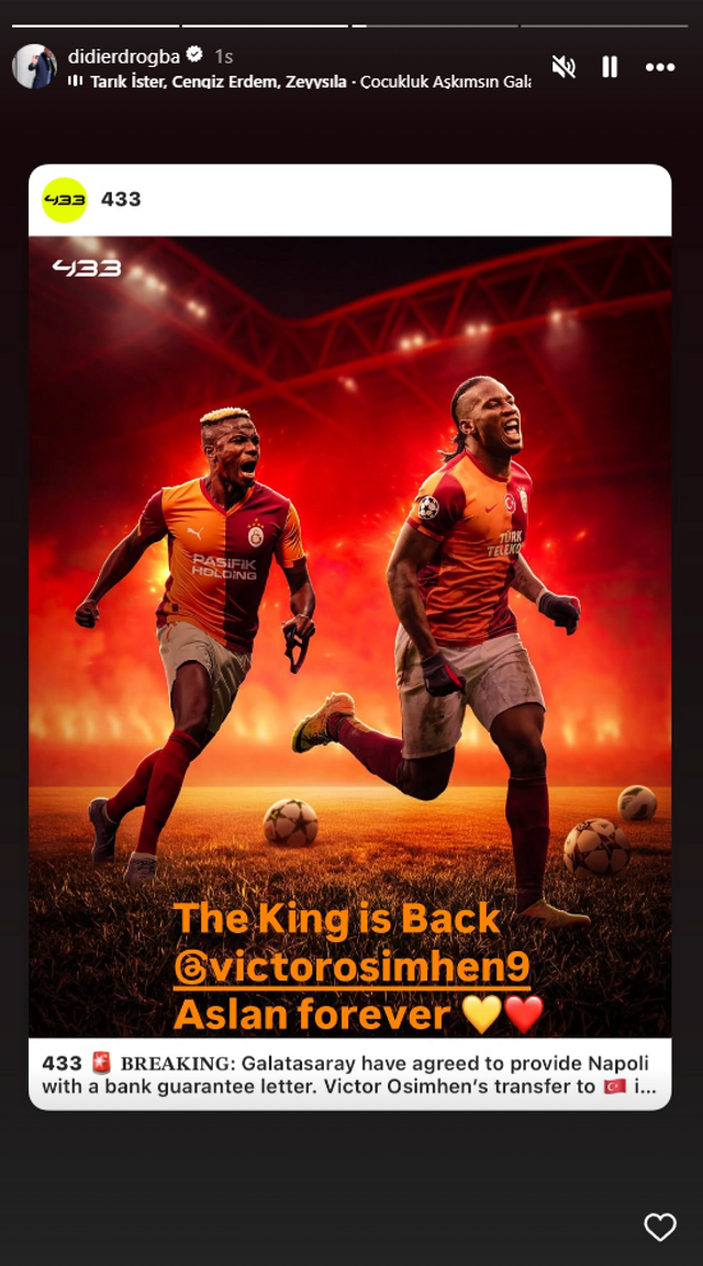 Didier Drogba bomba transfer haberini duyurdu! 'Kral geri döndü' - Resim : 1