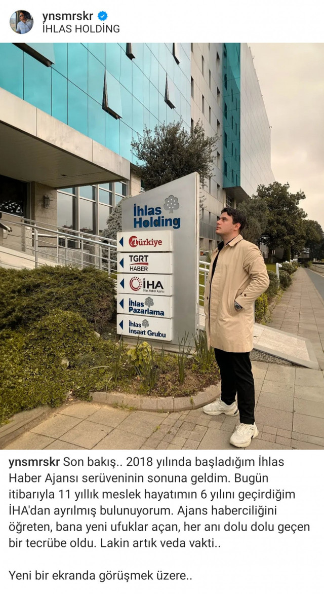 İhlas Haber Ajansı'nda flaş ayrılık! ‘Son bakış’ diyerek veda etti - Resim : 1