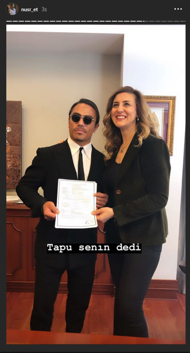 Nusret imzayı attı: Bütün dünyaya hayırlı olsun! - Resim : 1