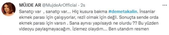 Müjde Ar'dan Demet Akalın'a sert tepki! "Ben utandım" - Resim : 2