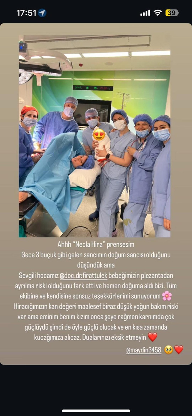 Tuğçe Tayfur’un annelik sevinci hüzne döndü! Minik Necla Hira'dan kötü haber - Resim : 1