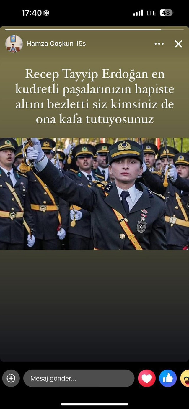 AKP’li başkandan 5 teğmen hakkında olay paylaşım - Resim : 3