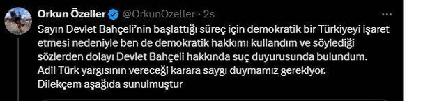 Devlet Bahçeli hakkında şok suç duyurusu - Resim : 1