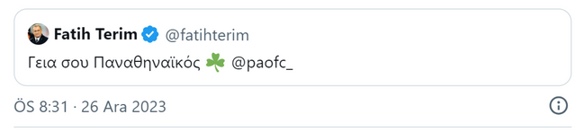 Fatih Terim'den 2 ay sonra bir ilk! Yunanca paylaştığı mesaj dikkat çekti - Resim : 1