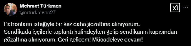 Sendika başkanı yeniden gözaltına alındı! "Patronların isteğiyle..." - Resim : 2