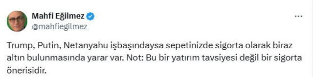 Ünlü ekonomist üç siyasetçiyi işaret etti! "Bunlar varsa altın alın" - Resim : 1