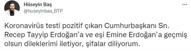 Koronavirüse yakalanan Erdoğan sadece bir liderin mesajına teşekkür etmedi! Tek tek cevap vermişti… - Resim : 1