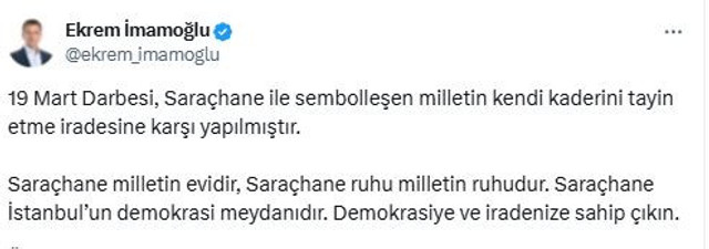 İmamoğlu sosyal medyadan çağrıda bulundu! "İradenize sahip çıkın" - Resim : 1