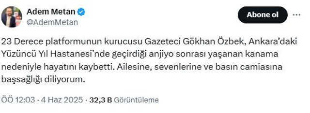 Basın camiasını yasa boğan ölüm! Gazeteci Gökhan Özbek hayatını kaybetti - Resim : 2