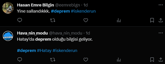 Hatay'da deprem! Birçok ilde de hissedildi - Resim : 2