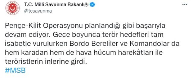 Pençe Kilit operasyonundan nefes kesen görüntü! Teröristlerin inlerine böyle girildi - Resim : 1