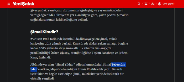 Hayatını kaybeden şarkıcıya 'pes dedirten' sansür! Yeni Şafak yine şaşırtmadı... - Resim : 2