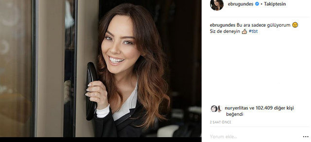 Hamilelik iddialarının ardından Ebru Gündeş'ten manidar fotoğraf! - Resim : 1