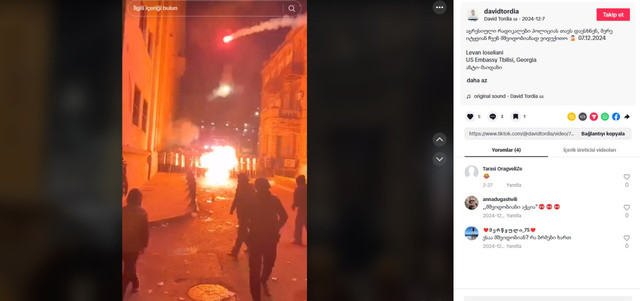 Cumhurbaşkanı'nı kim yanılttı? Gürcistan'daki eylem ‘Saraçhane’ diye paylaşıldı - Resim : 2