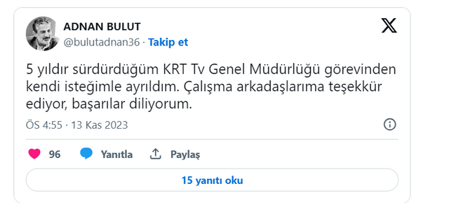 KRT TV, CHP’li Sarıgül’e yakın isme satıldı! İlk vedayı genel müdür yaptı - Resim : 2