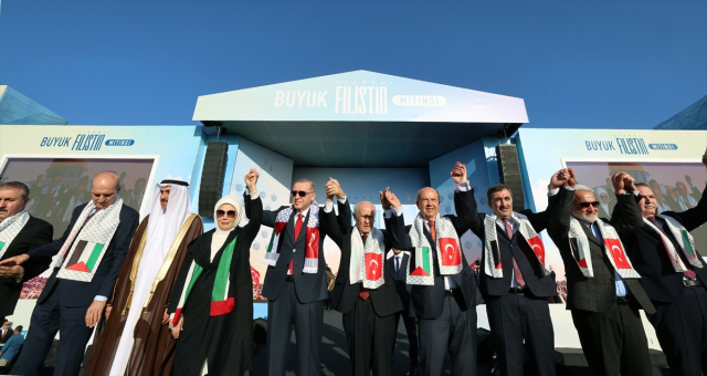 Büyük Filistin Mitingi'ne hangi Cumhur İttifakı lideri katılmadı? - Resim : 1