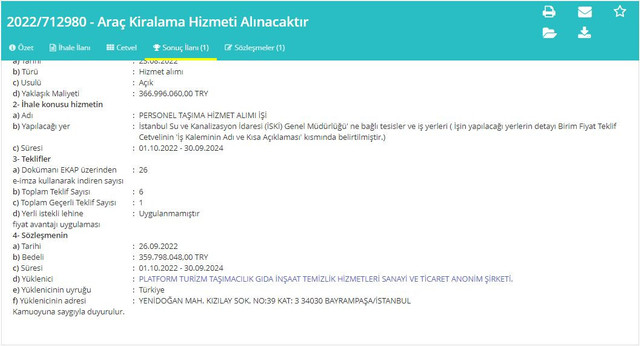 İBB’den Albayraklar'a bir ihale daha... İSKİ personelini damat taşıyacak - Resim : 4