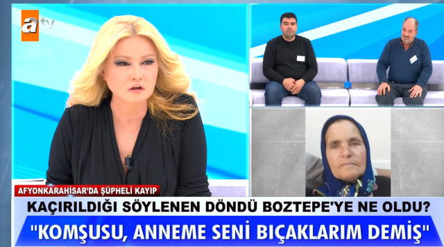 Müge Anlı'nın canlı yayınında korkutan anlar! Kayıp olayında baş şüpheli kanala bıçakla geldi - Resim : 1