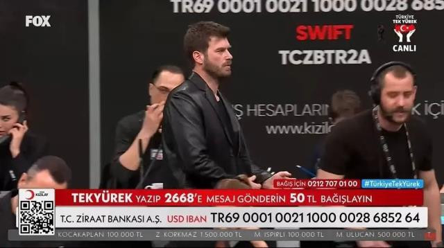 Ortak bağış yayınına katılan Kıvanç Tatlıtuğ'un stüdyoya girişi ve sözleri olay oldu - Resim : 1