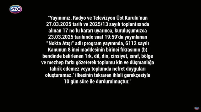Sözcü TV karartıldı; 10 gün yayın yok! Dünya basın tarihinde bir ilk! - Resim : 4